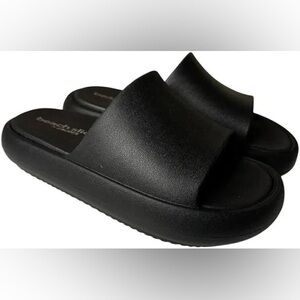 Beach slides by J/SLIDES Sandal in Black Eva Squish Slide- Size 8 NIB